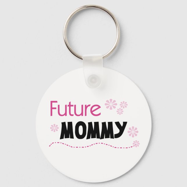 Porte-clés Futurs tee-shirts et cadeaux maman (Recto)