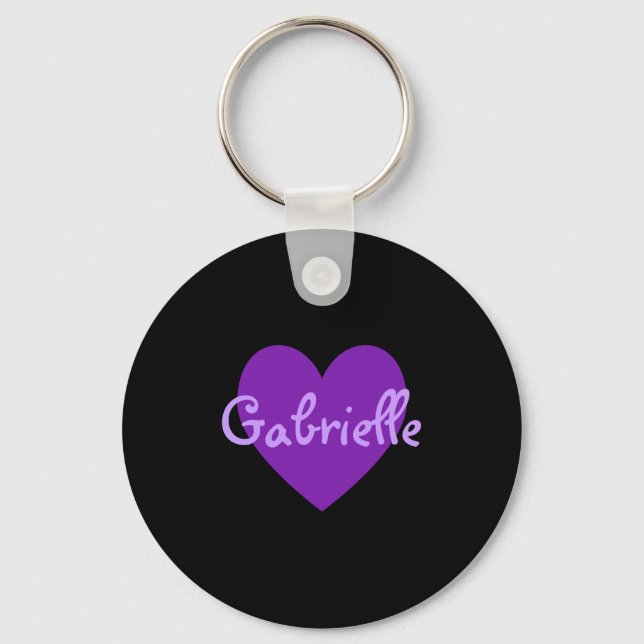 Porte-clés Gabrielle en violet (Recto)