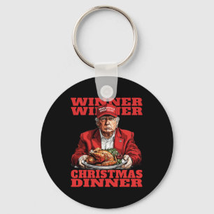 Porte-clés Gagnante du dîner de Noël Drôle Funny Trump Xmas S