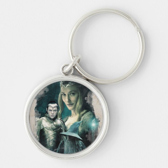 Porte-clés Galadriel, ELROND™, & Gandalf Graphic (Devant)