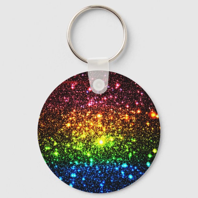 Porte-clés Galaxie arc-en-ciel (Recto)
