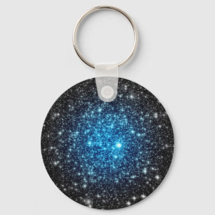 Porte-clés Galaxie Bleue & Noire