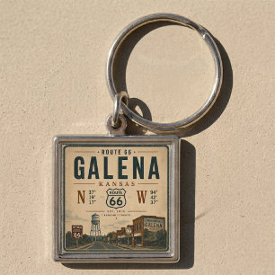 Porte-clés Galena Route 66 Objet de Souvenir de Voyage