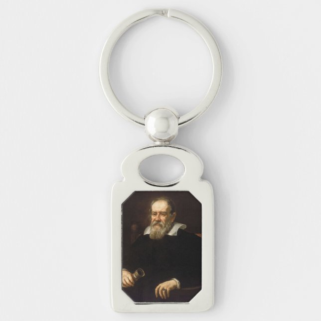 Porte-clés Galileo Galilei : Père de la science et de l'astro (Devant)