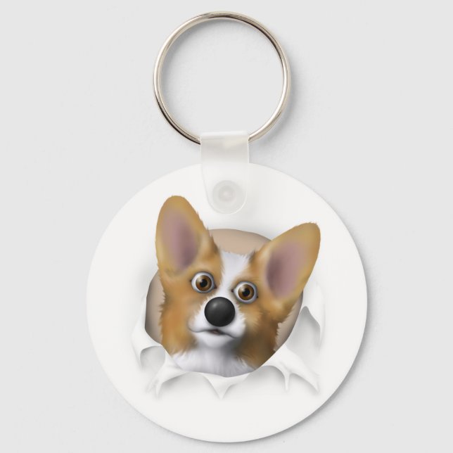 Porte-clés Gallois Corgi 1 Sortie (Recto)