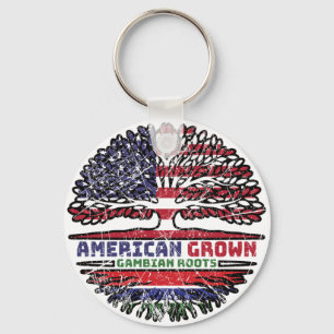 Porte-clés Gambie Gambie États-Unis Amérique États-Unis