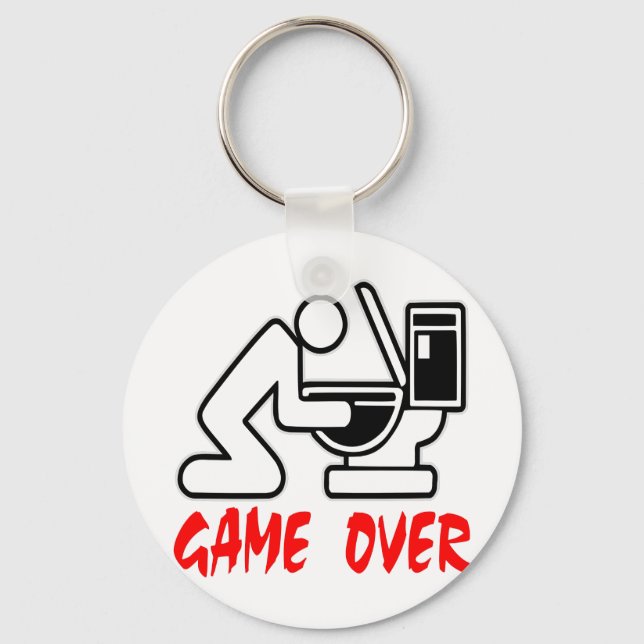 Porte-clés Game Over Drunk (Recto)
