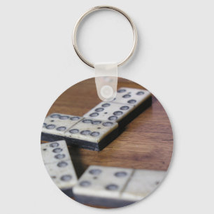 Porte-clés Game Table Domino Dominoes Wood Old Vintage Play