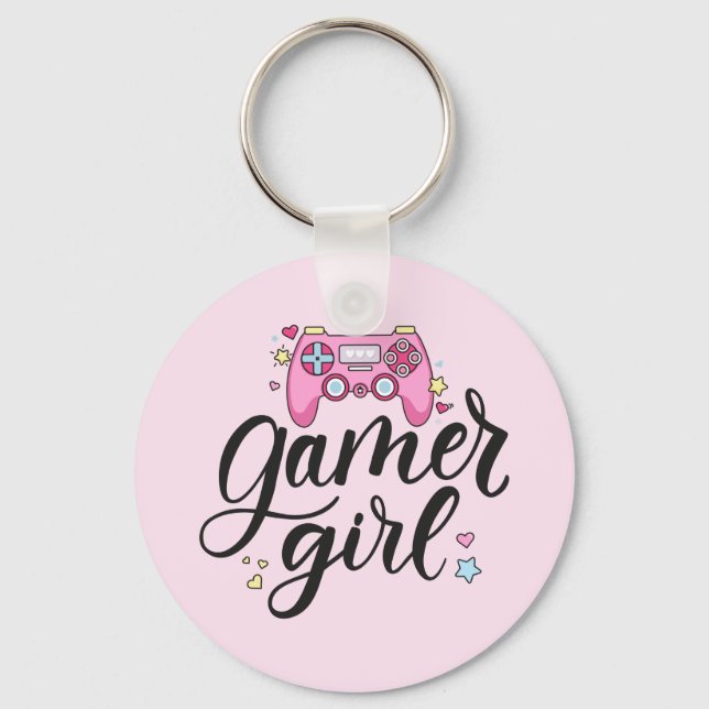 Porte-clés Gamer fille (Recto)