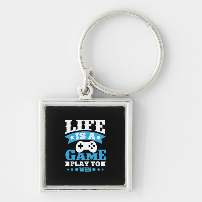 Porte-clés Gamer Gift Life Est Un Jeu (Devant)