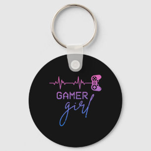Porte-clés Gamer Girl Cute Heartbeat Gamer For Girl Video Gam