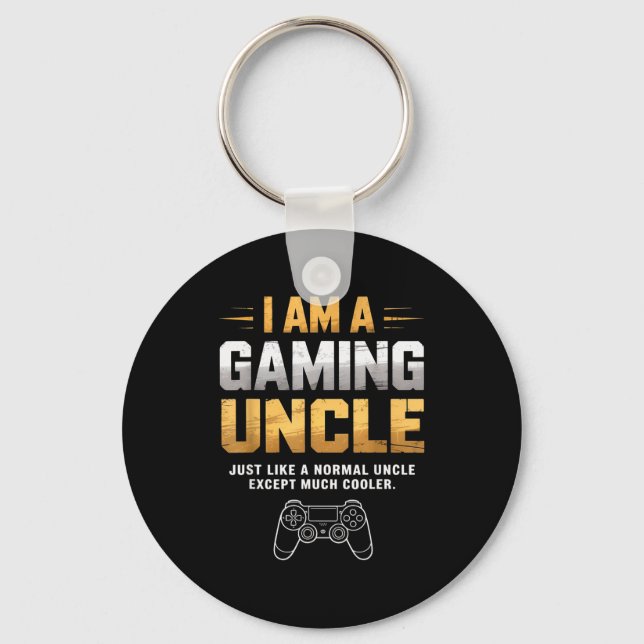 Porte-clés Gaming Uncle Cooler Than Normal Uncle For Mens Boy (Recto)