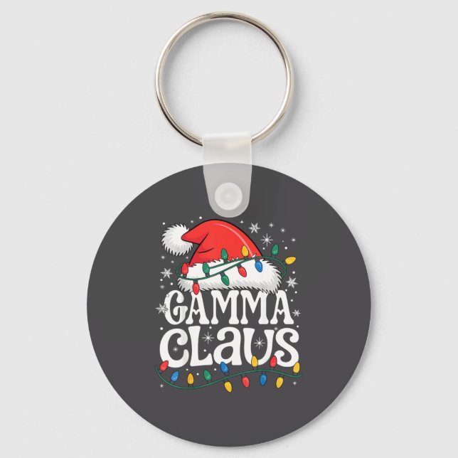 Porte-clés Gamma Claus Funny Xmas Christmas Grandma Holiday S (Recto)