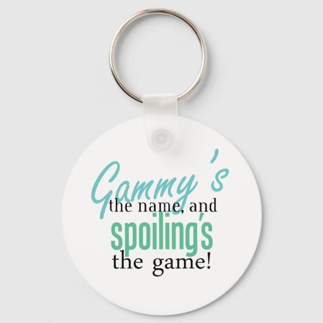 Porte-clés Gammy&apos ; s le nom, et Spoiling&apos ; s le jeu (Recto)