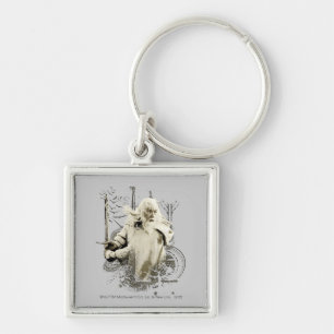 Porte-clés GANDALF™ avec collage vectoriel d'épée