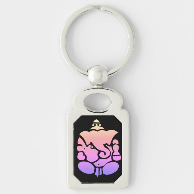 Porte-clés Ganesh - Dieu hindou de la richesse et  (Devant)