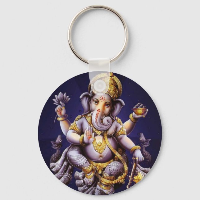 Porte-clés Ganesh Ganesha Hindu India Asian Elephant Deity (Recto)