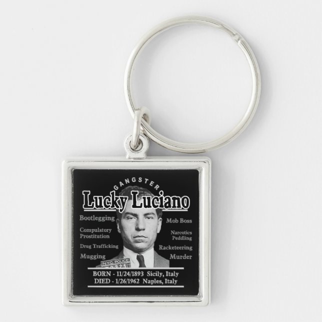 Porte-clés Gangster Lucky Luciano (Devant)