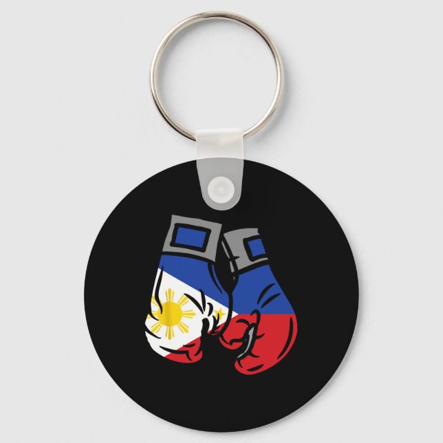 Porte-clés Gant De Boxe Au Drapeau Des Philippines (Recto)