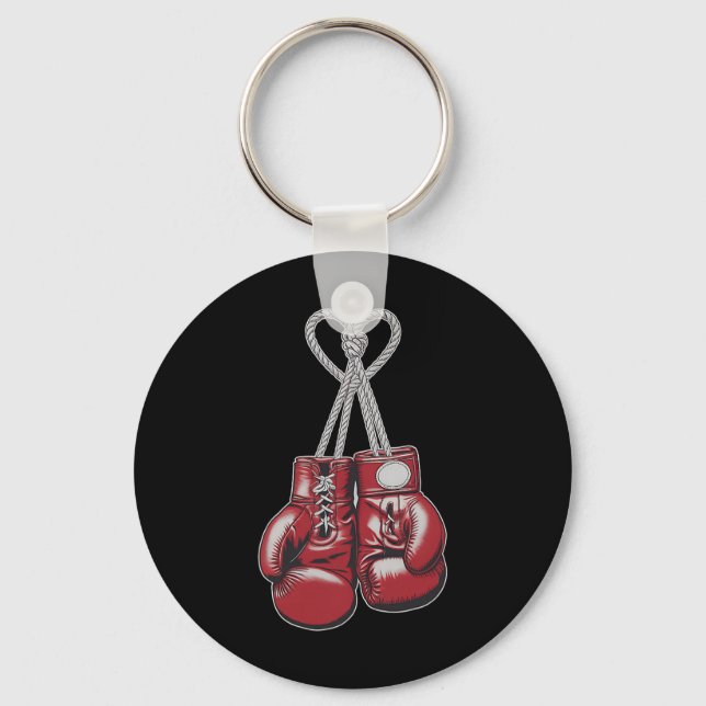Porte-clés Gants de boxe Coeur Saint-Valentin Fighters Athle (Recto)