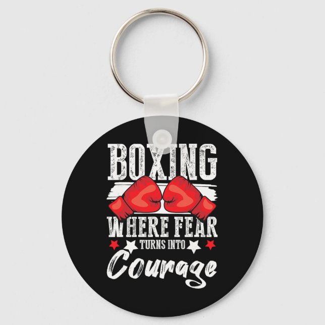 Porte-clés Gants de boxe G de kickboxing avec poings de boxe  (Recto)