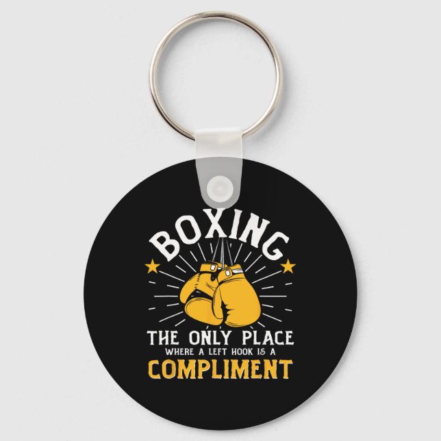 Porte-clés Gants de boxe G de kickboxing Boxeur F (Recto)