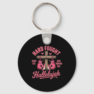 Porte-clés Gants de boxe Hallelujah durement combattus Foi 