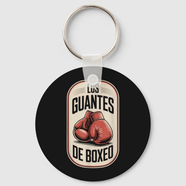 Porte-clés Gants de boxe mexicains combattant Los Guantes De  (Recto)