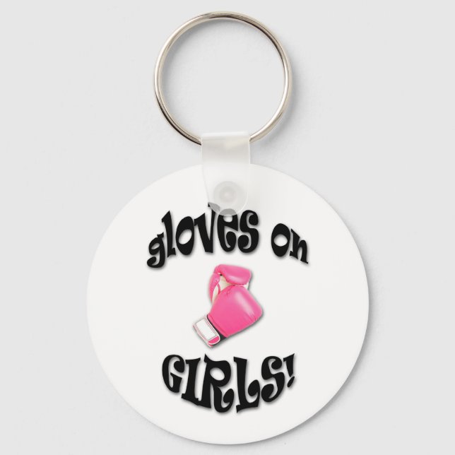 Porte-clés Gants Sur Les FILLES ! (Recto)