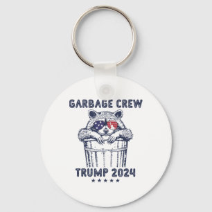 Porte-clés Garbyge Crew Vote Trump 2024 Rac républicain drôle