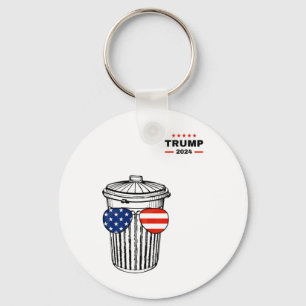 Porte-clés Garbyge Pour Trump 2024 Garge Truck Trash Peut Vot