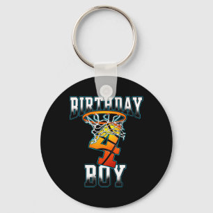 Porte-clés Garçon 4 ans Anniversaire Cadeaux Bysketbyll Perso