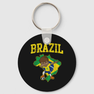 Porte-clés Garçon de football brésilien Dabbing Enfant Hommes