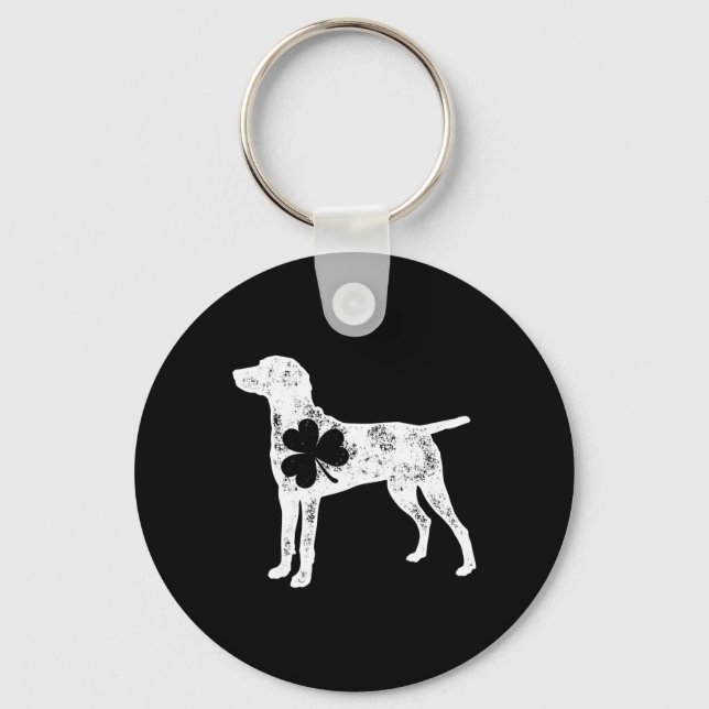 Porte-clés Garçon Fille Enfants Weimaraner Saint-Patrick Sham (Recto)