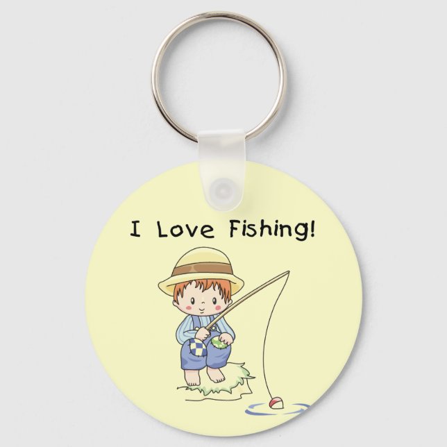 Porte-clés Garçon I Love Fishing Tshirts et cadeaux (Recto)