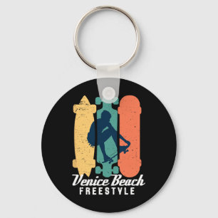 Porte-clés Garçon skater Venice Beach Californie Skate en lib