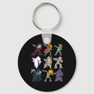 Porte-clés Garçons Dabbing Halloween Citrouille Squelette Enf