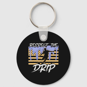 Porte-clés Garçons de Drip de Football qui dégoulinent de Gla