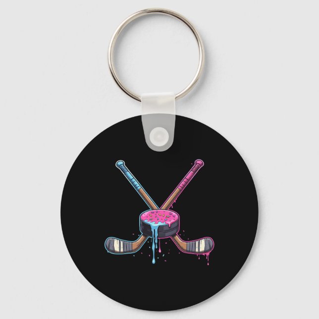 Porte-clés Garçons de hockey à la crème glacée Drip Enfants H (Recto)