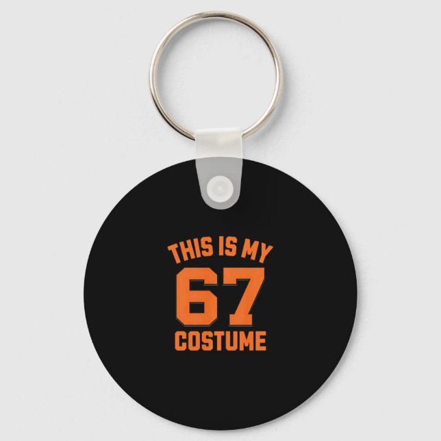 Porte-clés Garçons Enfants Brainrot Meme 67 C'est Halloween 6 (Recto)