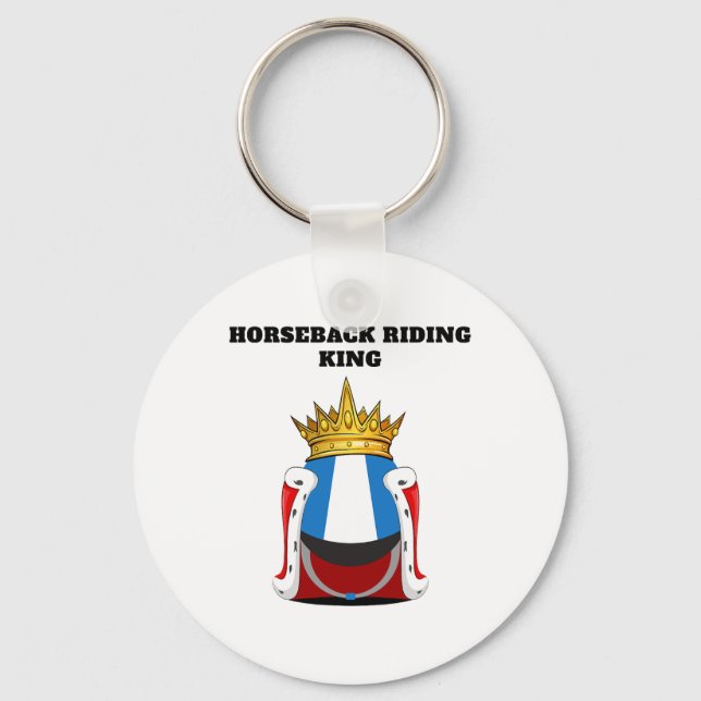 Porte-clés Garçons Équitation King Mens Équitation (Recto)