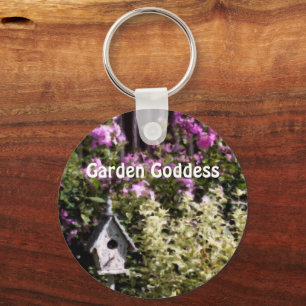 Porte-clés Garden Goddess Flower Garden Cute