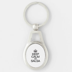 PORTE-CLÉS GARDER CALME ET SALSA