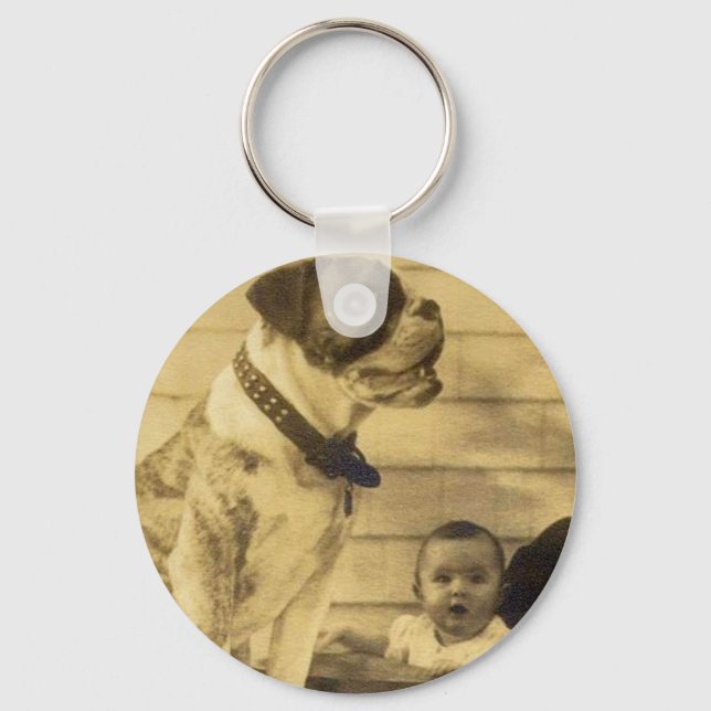 Porte-clés Gardes pitbull des années 1920 (Recto)