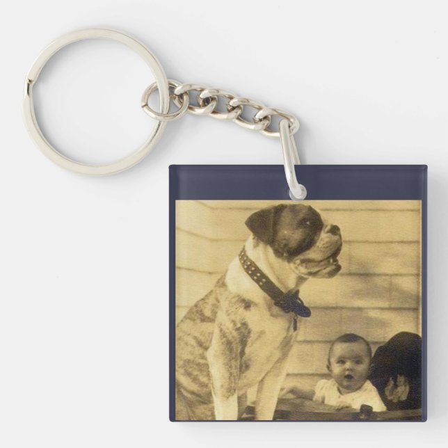 Porte-clés Gardes pitbull des années 1920 (Devant)