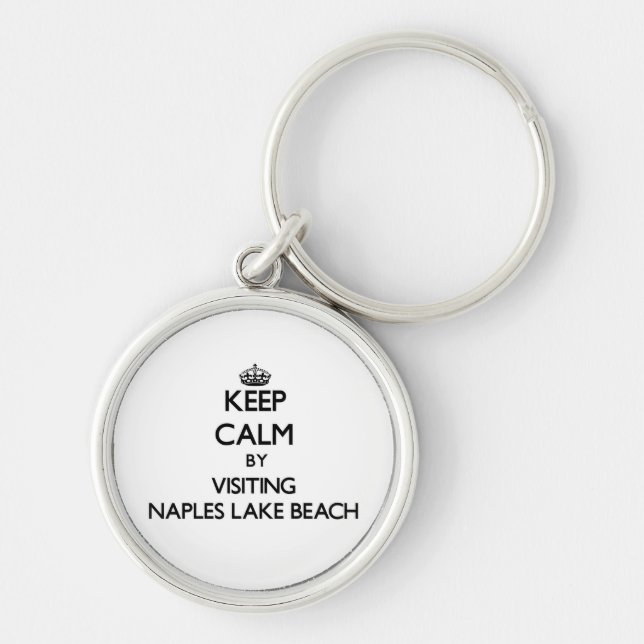 Porte-clés Gardez le calme en visitant la plage la Floride de (Devant)