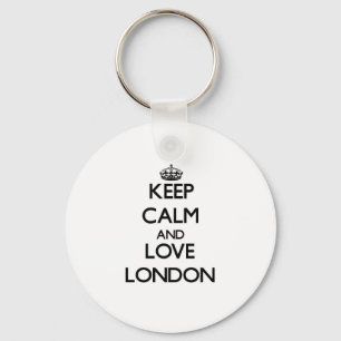 Porte-clés Gardez le calme et aimez Londres