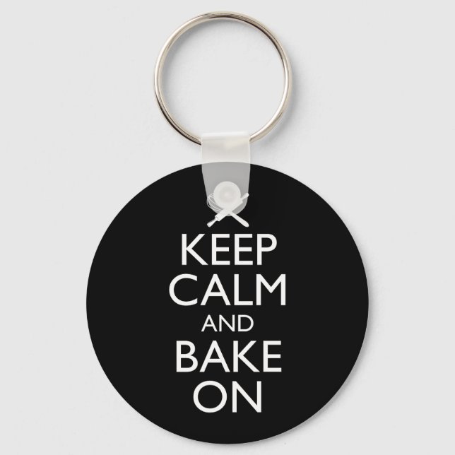 Porte-clés Gardez Le Calme Et Faites-Le Cuire (Recto)