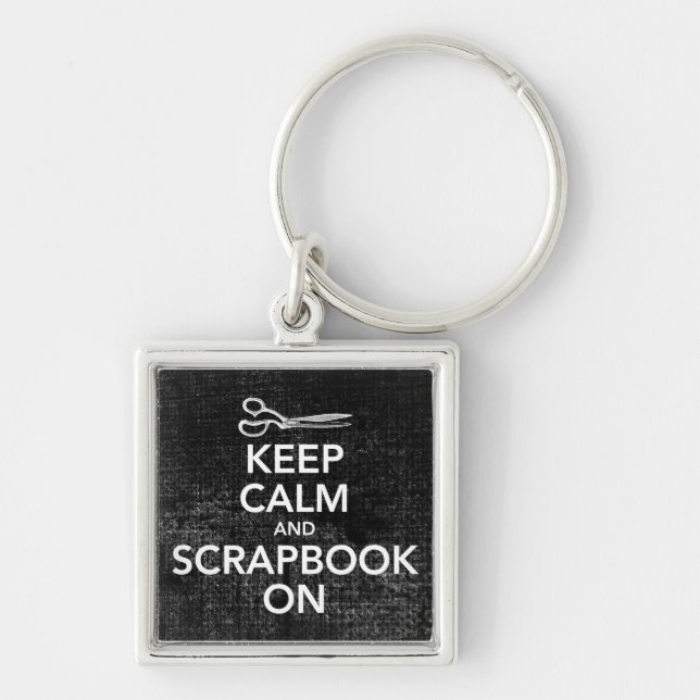 Porte-clés Gardez le calme et l'album sur le porte - clé 2, (Devant)