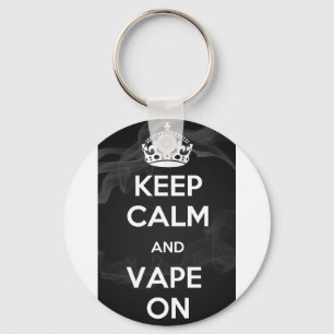 Porte-clés Gardez le calme et le Vape dessus